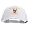 Licensed US Navy Retired Embroidered Retro Trucker Cap - White OSFM