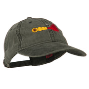 Fishing Jig Embroidered Washed Cotton Cap