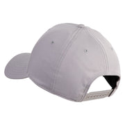 No Cap Embroidered 6 Panel Low Profile Structured Baseball Cap - Grey OSFM