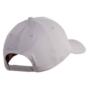 No Cap Embroidered 6 Panel Low Profile Structured Baseball Cap - Grey OSFM