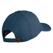 Twenty Second Air Force Veteran Embroidered Washed Solid Pigment Dyed Cotton Twill Brass Buckle Cap - Navy OSFM