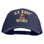 Licensed US Navy Retired Embroidered Retro Trucker Cap - Navy OSFM