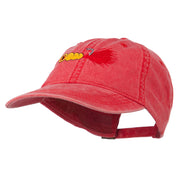 Fishing Jig Embroidered Washed Cotton Cap