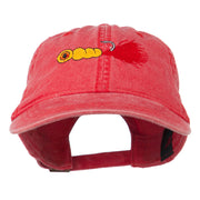 Fishing Jig Embroidered Washed Cotton Cap