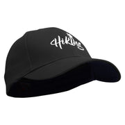 Hiking Man Typography Embroidered Low Profile Washed Flex Cap