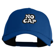 No Cap Embroidered 6 Panel Low Profile Structured Baseball Cap - Royal OSFM
