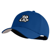 No Cap Embroidered 6 Panel Low Profile Structured Baseball Cap - Royal OSFM