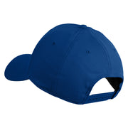 No Cap Embroidered 6 Panel Low Profile Structured Baseball Cap - Royal OSFM