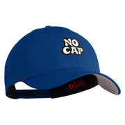 No Cap Embroidered 6 Panel Low Profile Structured Baseball Cap - Royal OSFM