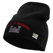 US Army Corps of Engineers Embroidered 8 Inch Knitted Short Beanie