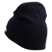 Licensed US Army Corps of Engineers Embroidered 8 Inch Knitted Short Beanie - Navy OSFM