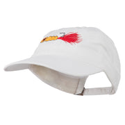 Fishing Jig Embroidered Washed Cotton Cap