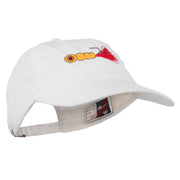 Fishing Jig Embroidered Washed Cotton Cap