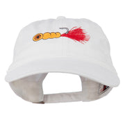 Fishing Jig Embroidered Washed Cotton Cap