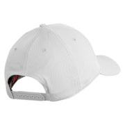 No Cap Embroidered 6 Panel Low Profile Structured Baseball Cap - White OSFM