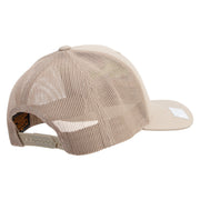 Licensed US Navy Retired Embroidered Retro Trucker Cap - Khaki OSFM