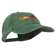 Fishing Jig Embroidered Washed Cotton Cap