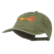 Fishing Jig Embroidered Washed Cotton Cap