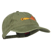 Fishing Jig Embroidered Washed Cotton Cap