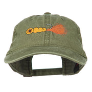 Fishing Jig Embroidered Washed Cotton Cap