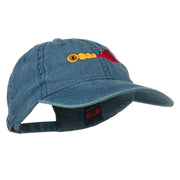 Fishing Jig Embroidered Washed Cotton Cap