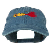 Fishing Jig Embroidered Washed Cotton Cap