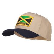 Jamaica Flag Two Tone Pro Style Patched Cap