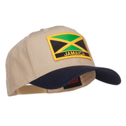 Jamaica Flag Two Tone Pro Style Patched Cap