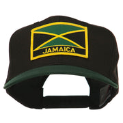 Jamaica Flag Two Tone Pro Style Patched Cap