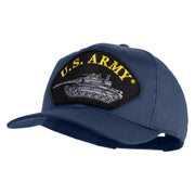 U.S. Army Tank Patched Solid Cotton Twill Pro Style Cap - Navy OSFM