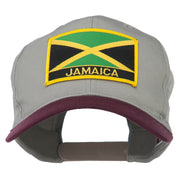 Jamaica Flag Two Tone Pro Style Patched Cap