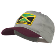 Jamaica Flag Two Tone Pro Style Patched Cap