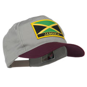 Jamaica Flag Two Tone Pro Style Patched Cap