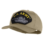U.S. Army Tank Patched Solid Cotton Twill Pro Style Cap - Khaki OSFM