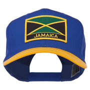 Jamaica Flag Two Tone Pro Style Patched Cap