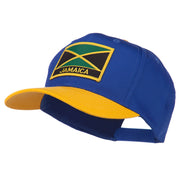 Jamaica Flag Two Tone Pro Style Patched Cap