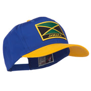 Jamaica Flag Two Tone Pro Style Patched Cap