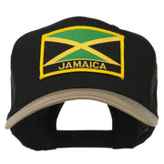 Jamaica Flag Two Tone Pro Style Patched Cap