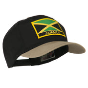 Jamaica Flag Two Tone Pro Style Patched Cap