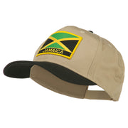 Jamaica Flag Two Tone Pro Style Patched Cap