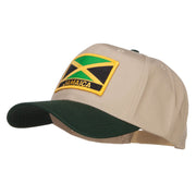 Jamaica Flag Two Tone Pro Style Patched Cap