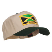 Jamaica Flag Two Tone Pro Style Patched Cap