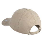 Eighteenth Air Force Veteran Embroidered Washed Solid Pigment Dyed Cotton Twill Brass Buckle Cap - Khaki OSFM