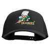 Licensed US Navy Seabees Embroidered Retro Trucker Cap - Black OSFM