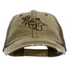 Fish Duck Deer Embroidered Low Profile Special Cotton Mesh Cap