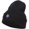 Snowflake Embroidered Long Beanie