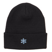 Snowflake Embroidered Long Beanie