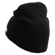 Licensed US Army Aviation Embroidered 8 Inch Knitted Short Beanie - Black OSFM