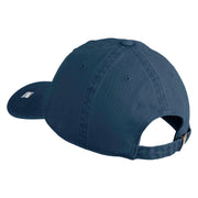Eighteenth Air Force Veteran Embroidered Washed Solid Pigment Dyed Cotton Twill Brass Buckle Cap - Navy OSFM