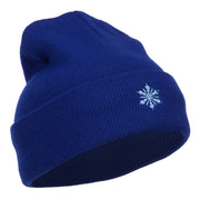 Snowflake Embroidered Long Beanie